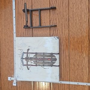 Cure snow sled, 5.5" square canvas with stand